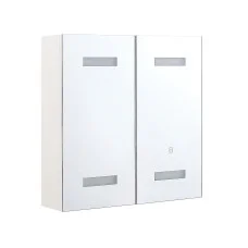 Wall cabinet for bathroom with LED mirror